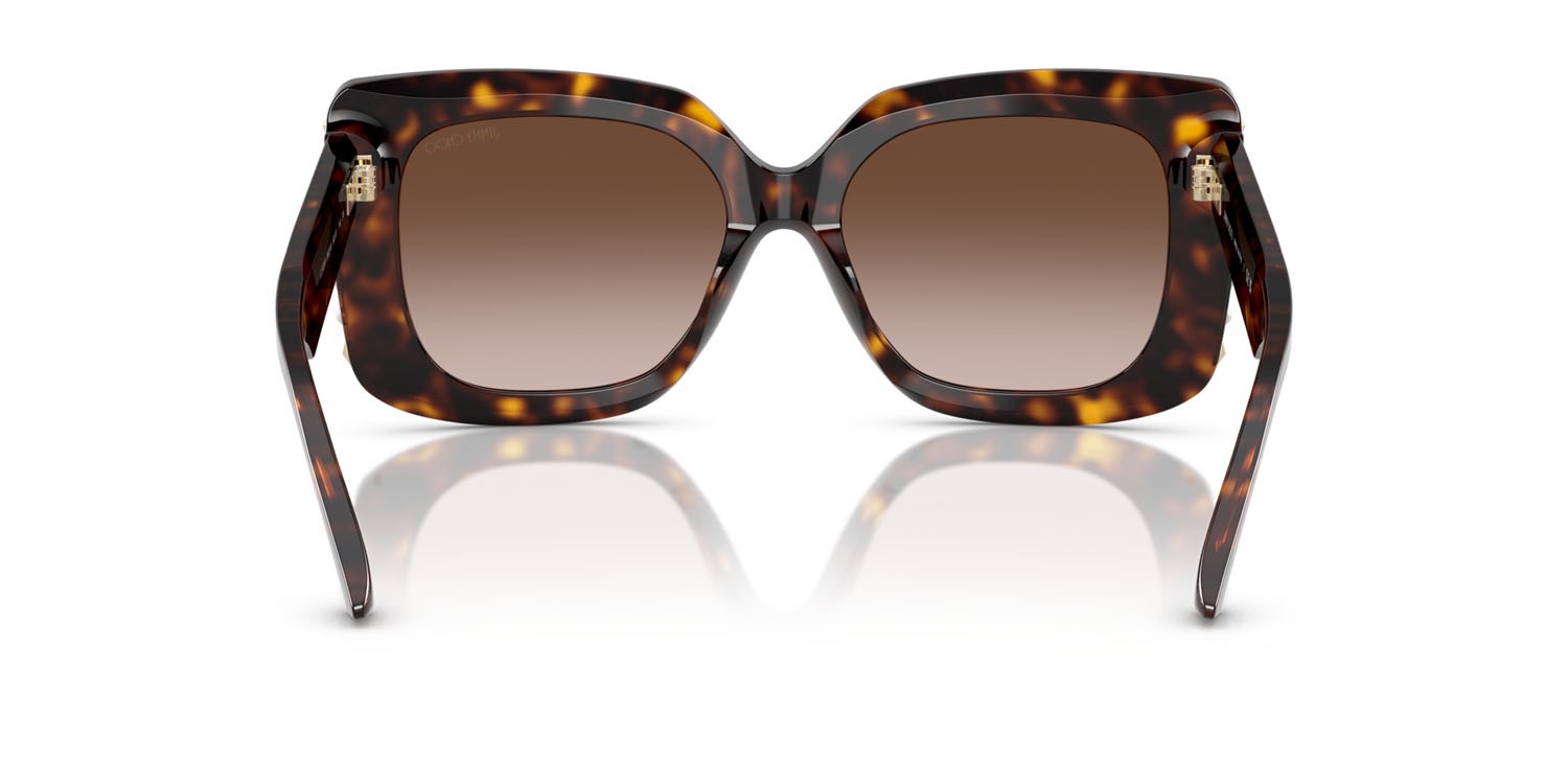 Occhiali da sole Jimmy Choo JC 5025H (500213) colore havana forma farfalla lenti marrone sfumato