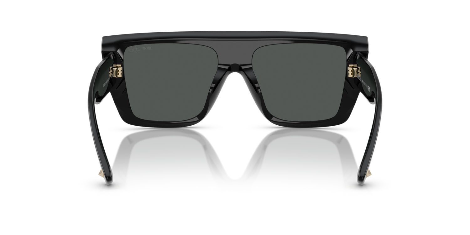 Occhiali da sole Jimmy Choo JC 5026U (500087) colore nero forma rettangolare lenti grigio scuro