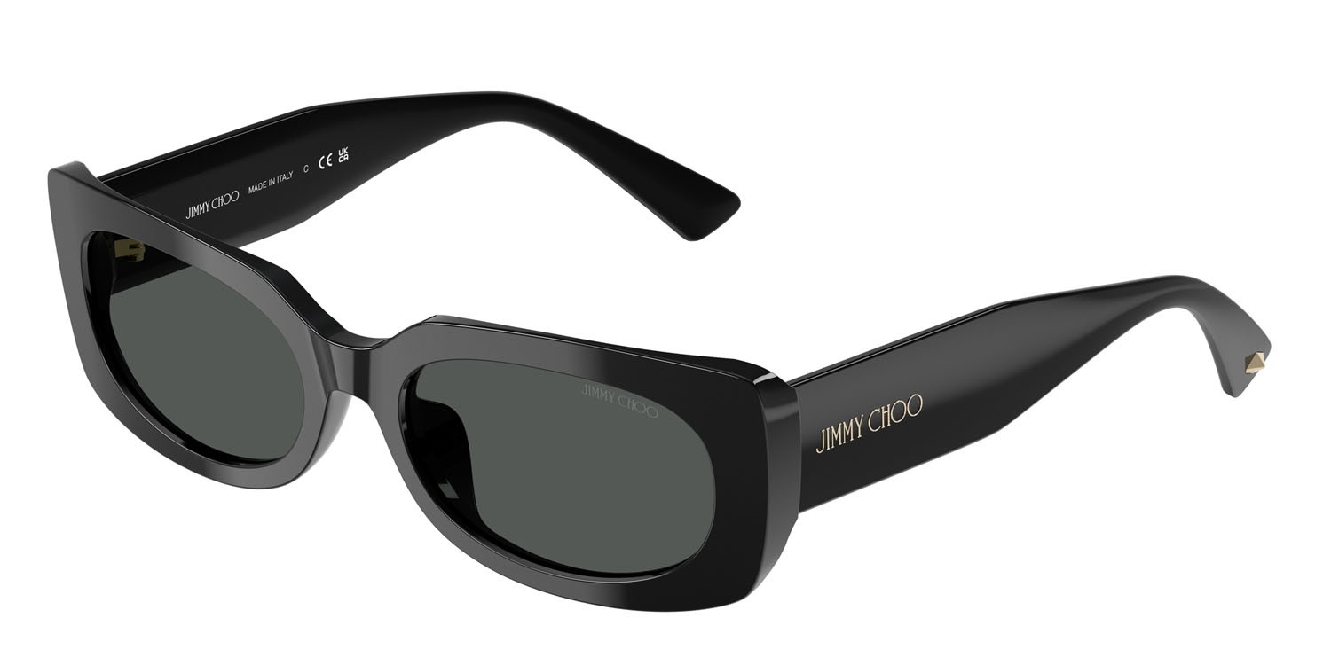 Occhiali da sole Jimmy Choo JC 5029U (500087) colore nero forma quadrato lenti grigio scuro