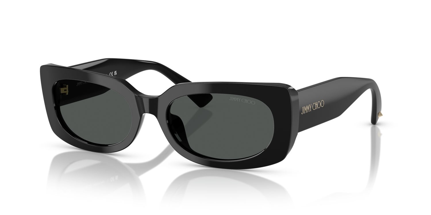 Occhiali da sole Jimmy Choo JC 5029U (500087) colore nero forma quadrato lenti grigio scuro