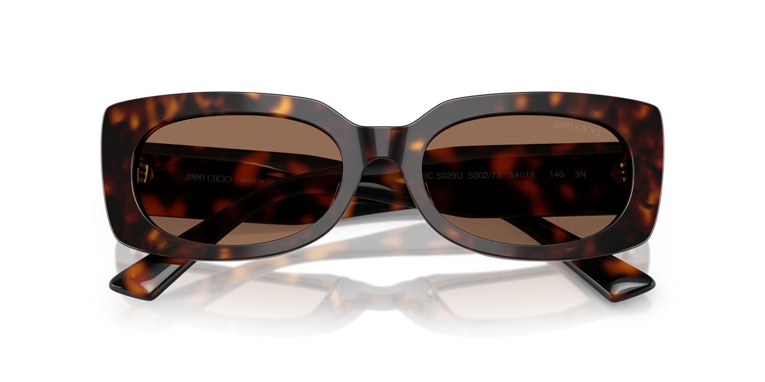 Occhiali da sole Jimmy Choo JC 5029U (500273) colore havana forma quadrato lenti marrone scuro