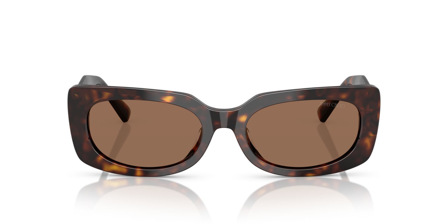 Occhiali da sole Jimmy Choo JC 5029U (500273) colore havana forma quadrato lenti marrone scuro
