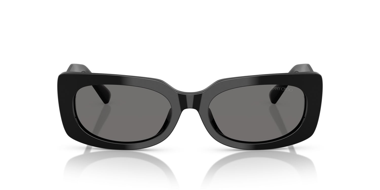 Occhiali da sole Jimmy Choo JC 5029U (501781) colore nero forma quadrato lenti polar grigio scuro