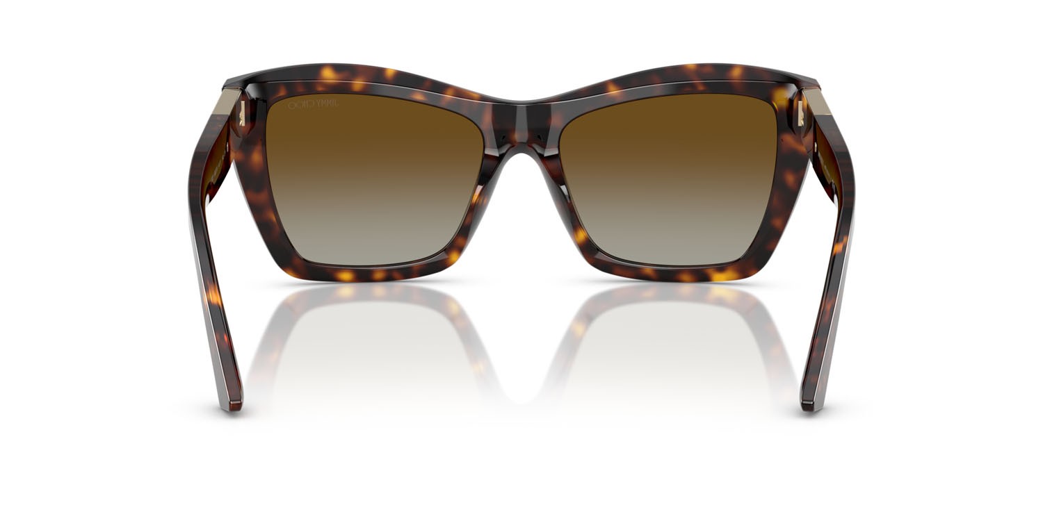 Occhiali da sole Jimmy Choo JC 5031 (5002T5) colore havana forma cat eye lenti polar marrone sfumata