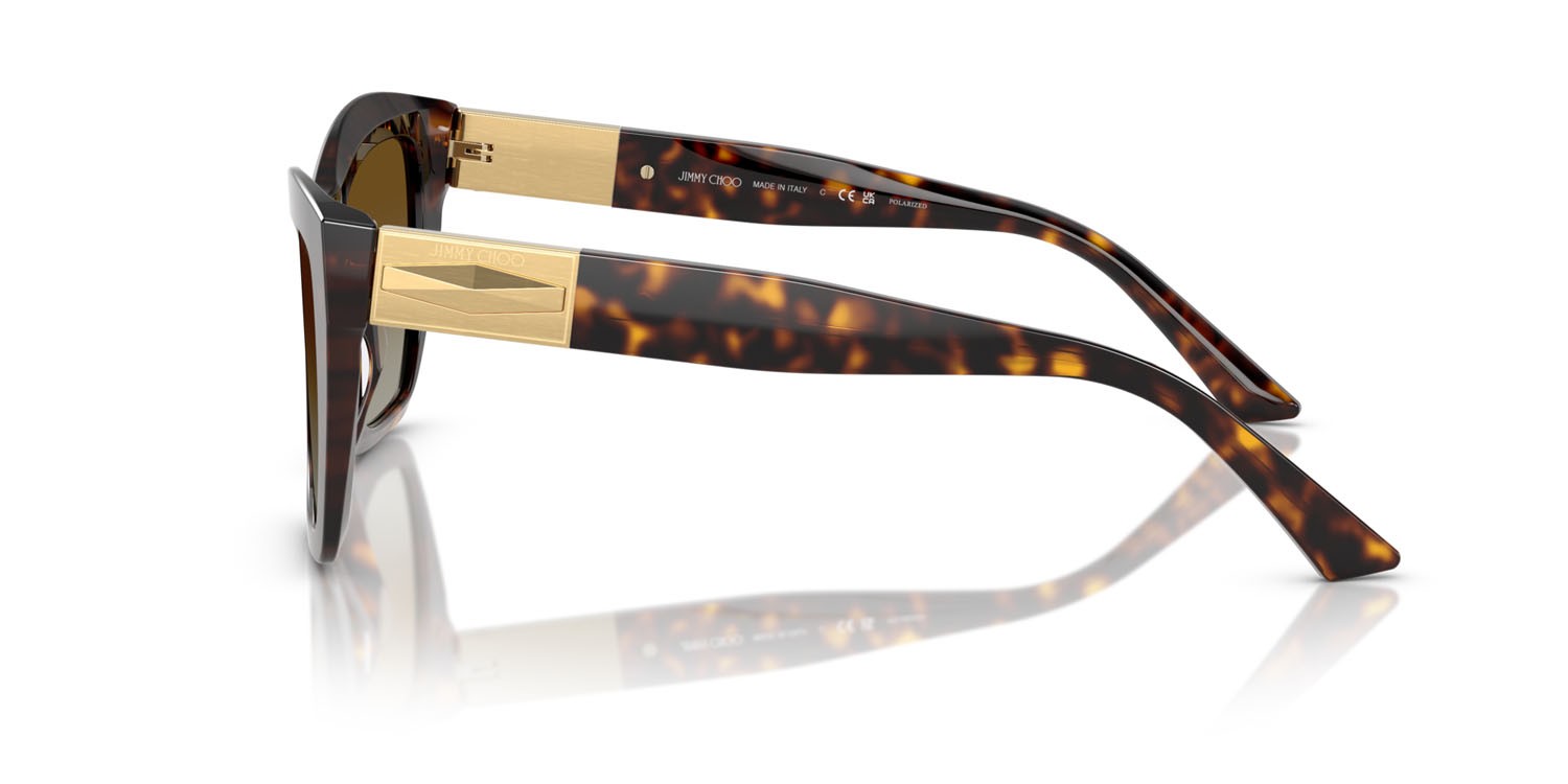 Occhiali da sole Jimmy Choo JC 5031 (5002T5) colore havana forma cat eye lenti polar marrone sfumata