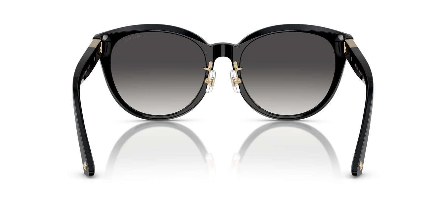 Occhiali da sole Jimmy Choo JC 5032D (500086) colore nero forma pantos lenti grigio sfumato