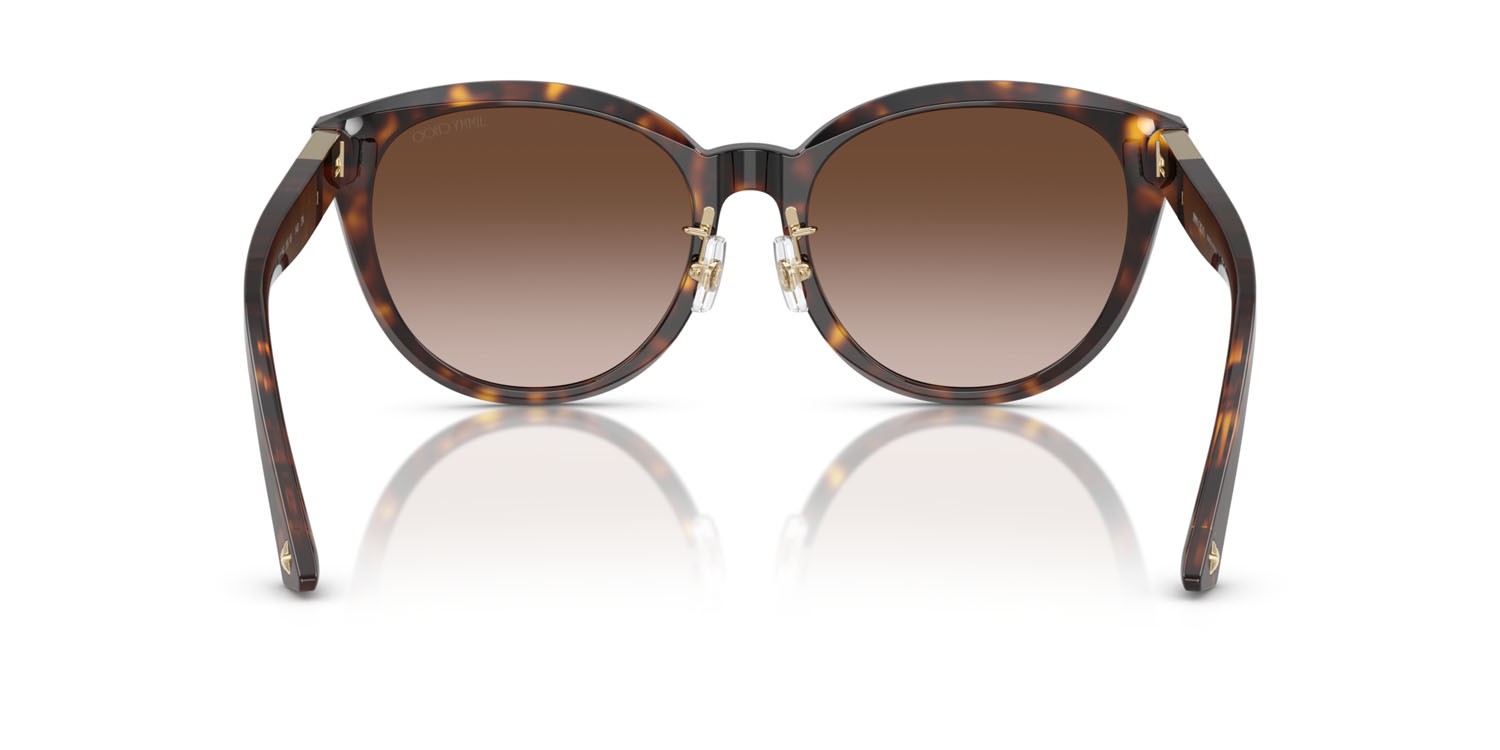 Occhiali da sole Jimmy Choo JC 5032D (50028G) colore havana forma pantos lenti marrone sfumato