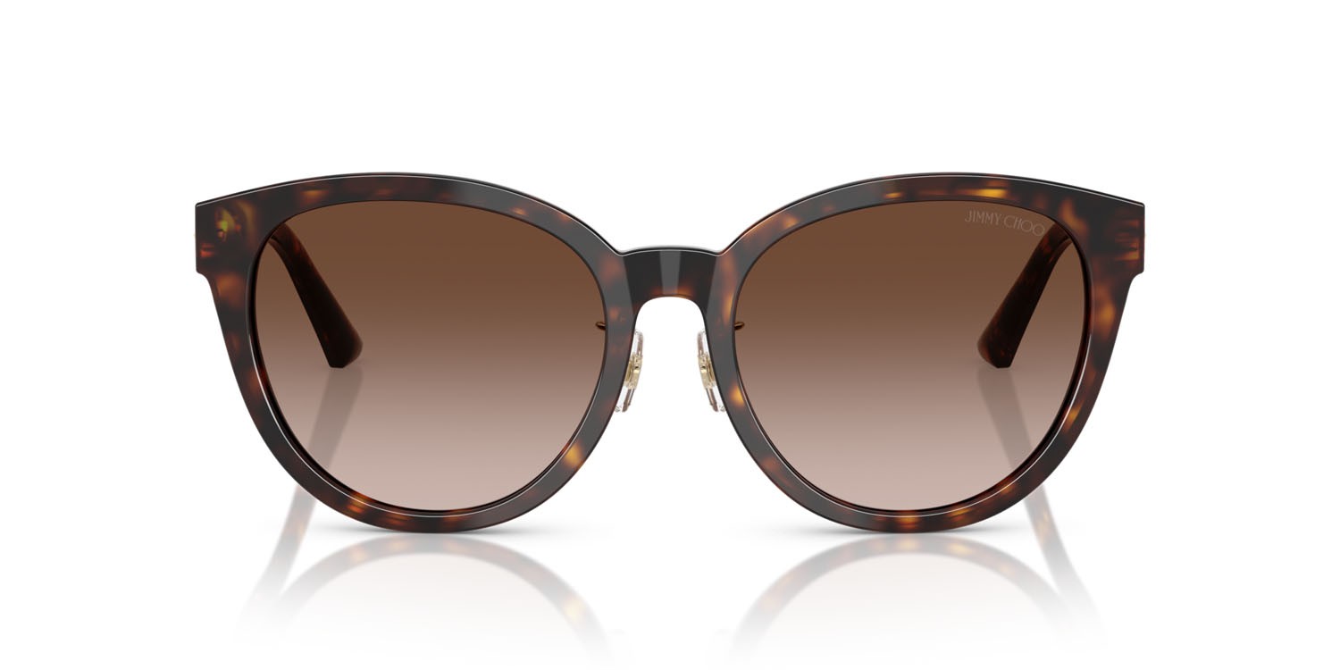 Occhiali da sole Jimmy Choo JC 5032D (50028G) colore havana forma pantos lenti marrone sfumato