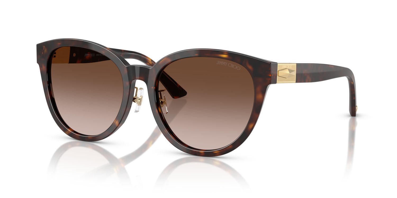 Occhiali da sole Jimmy Choo JC 5032D (50028G) colore havana forma pantos lenti marrone sfumato