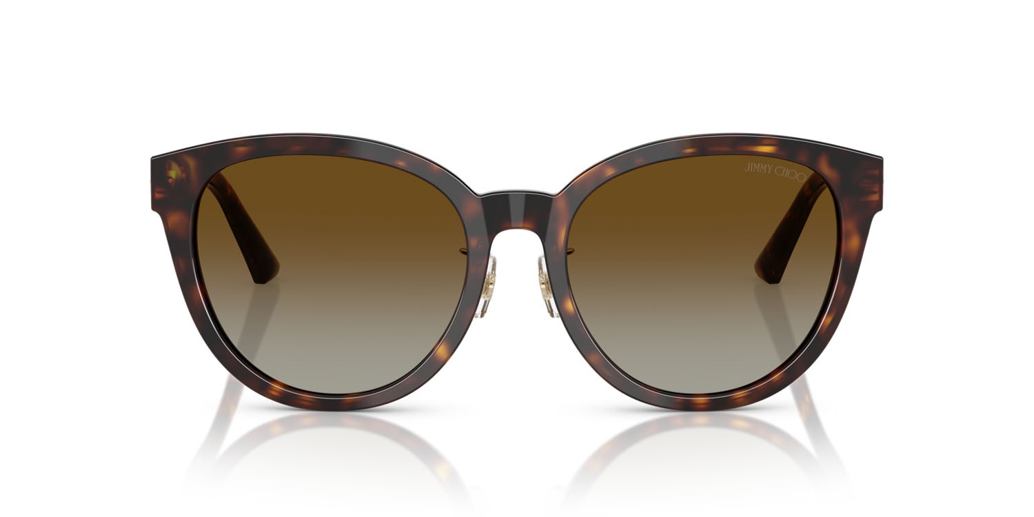 Occhiali da sole Jimmy Choo JC 5032D (5002T5) colore havana forma pantos lenti polarizzata marrone sfumato
