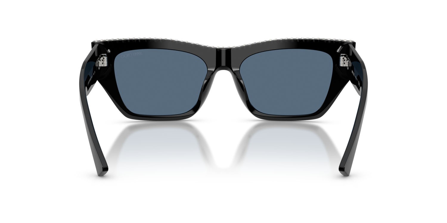 Occhiali da sole Jimmy Choo JC 5035B (500080) colore nero forma cat eye lenti blu scuro