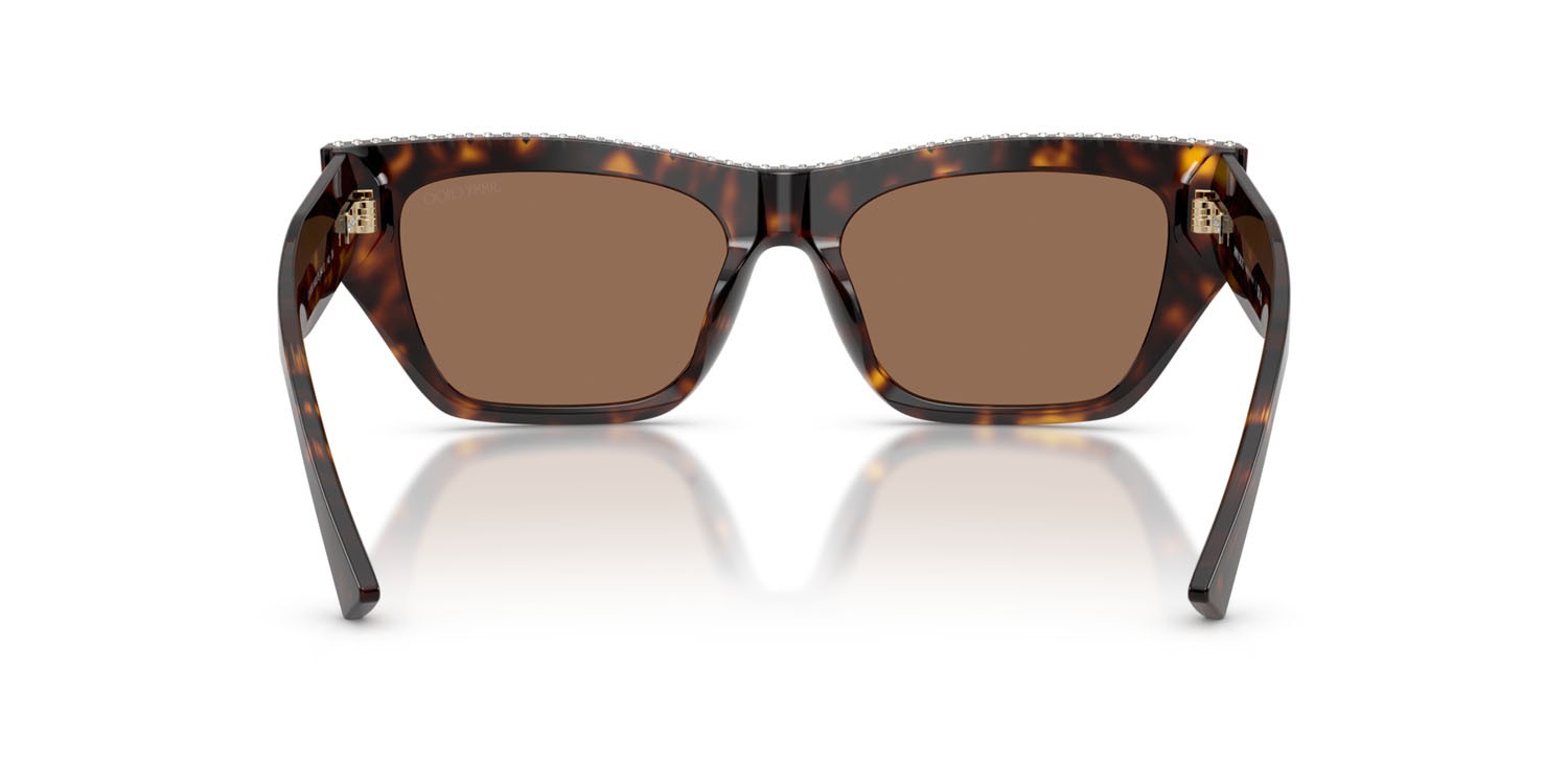 Occhiali da sole Jimmy Choo JC 5035B (500273) colore havana forma cat eye lenti marrone scuro