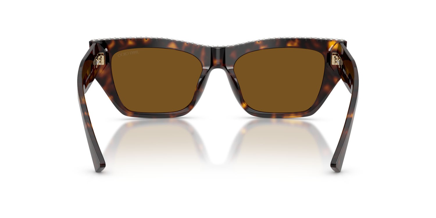 Occhiali da sole Jimmy Choo JC 5035B (500283) colore havana forma cat eye lenti polar marrone scuro