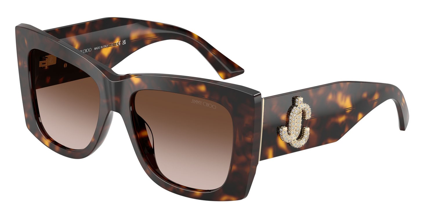 Occhiali da sole Jimmy Choo JC 5036B (500213) colore havana forma quadrato lenti marrone sfumato