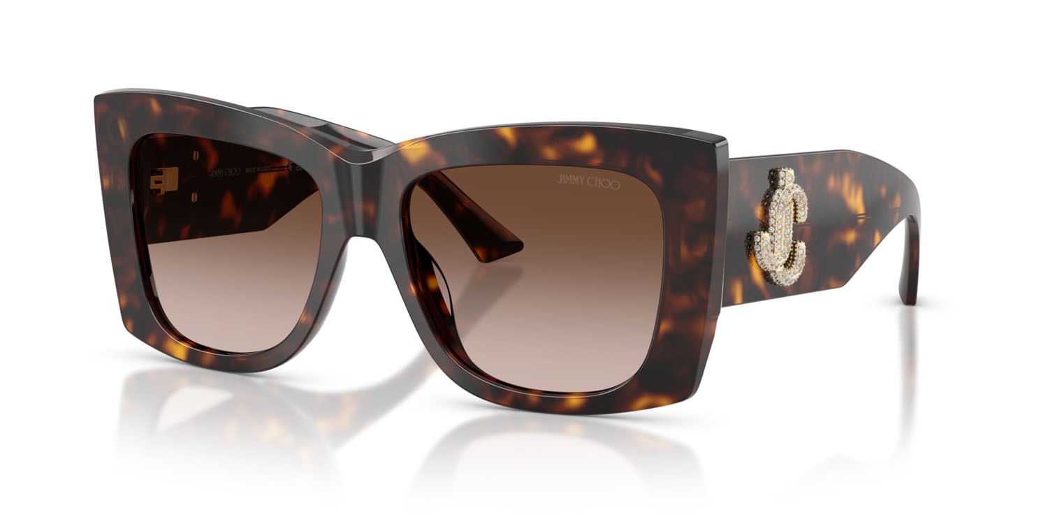 Occhiali da sole Jimmy Choo JC 5036B (500213) colore havana forma quadrato lenti marrone sfumato