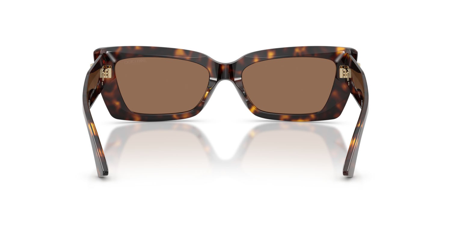 Occhiali da sole Jimmy Choo JC 5037BU (500273) colore havana forma cat eye lenti marrone scuro