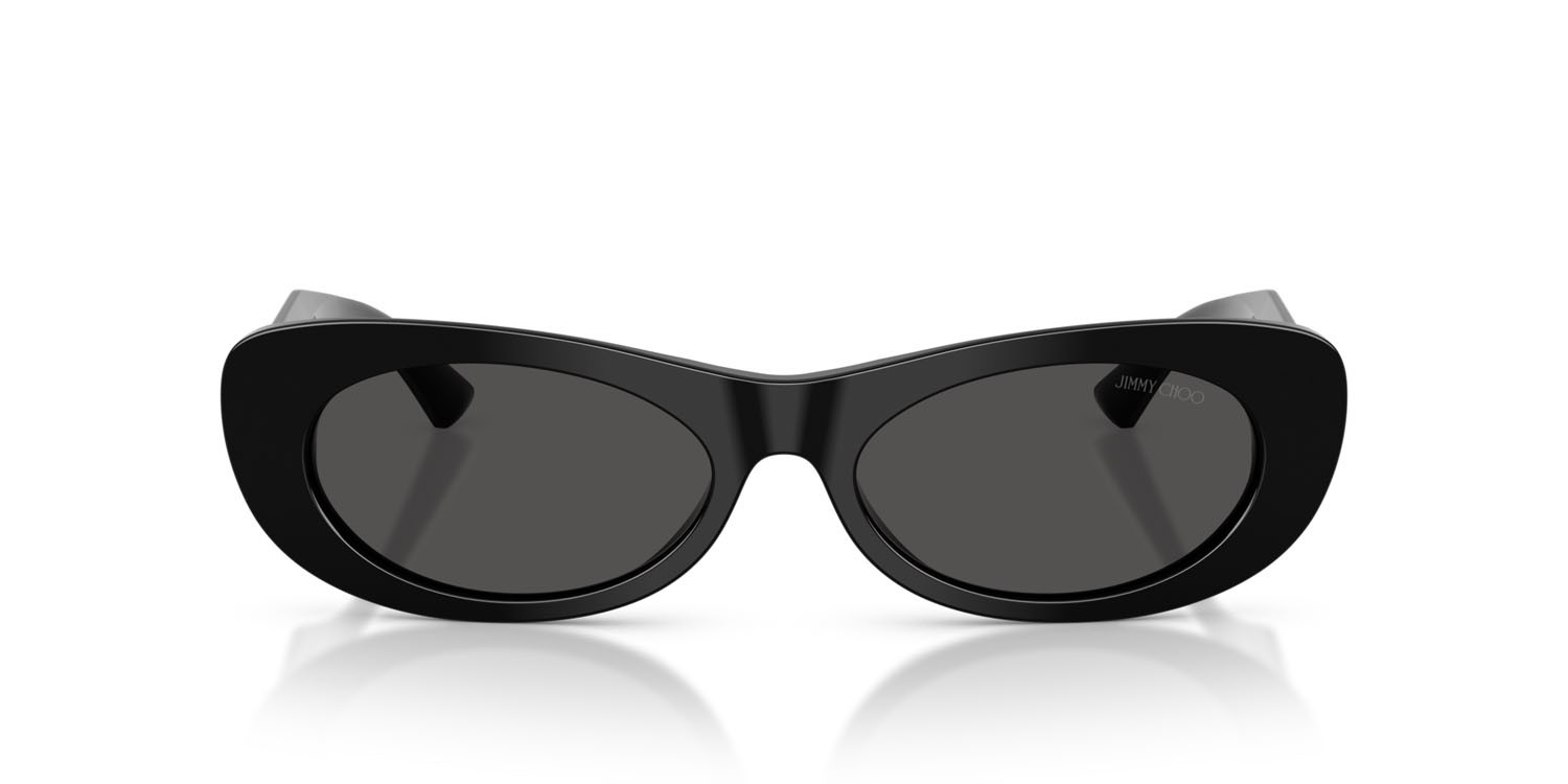 Occhiali da sole Jimmy Choo JC 5038BU (500087) colore nero forma ovale lenti grigio scuro