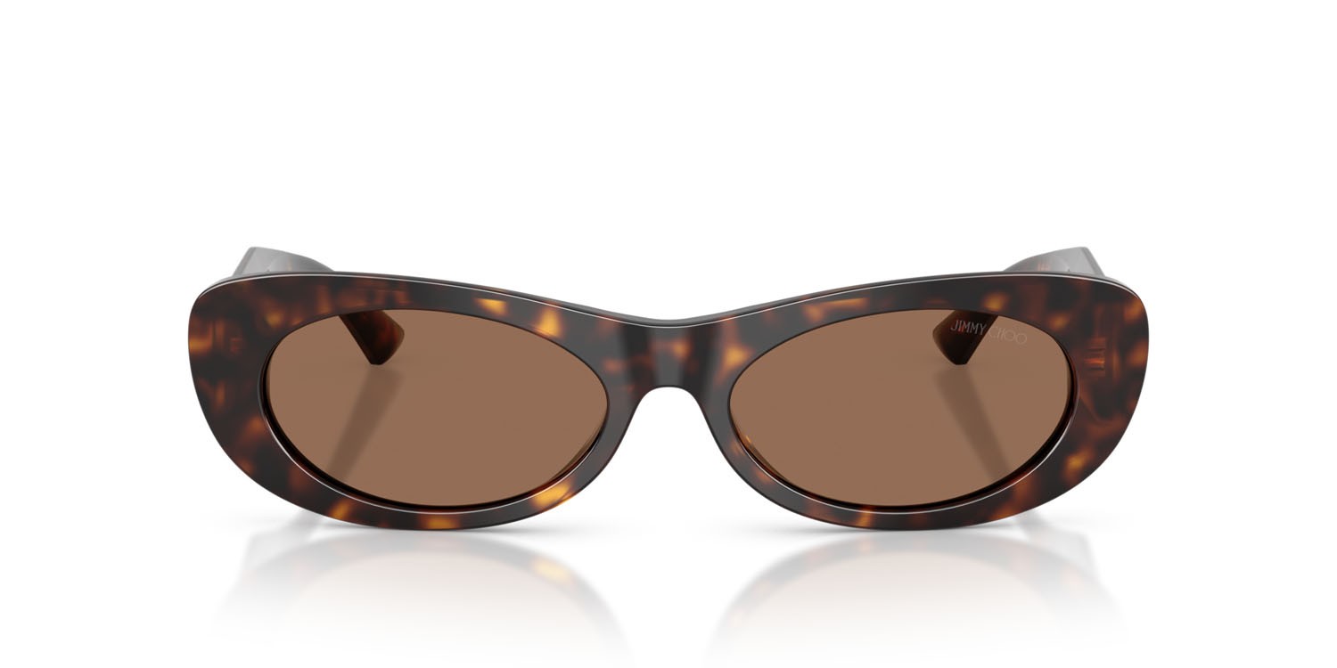 Occhiali da sole Jimmy Choo JC 5038BU (500273) colore havana forma ovale lenti marrone scuro