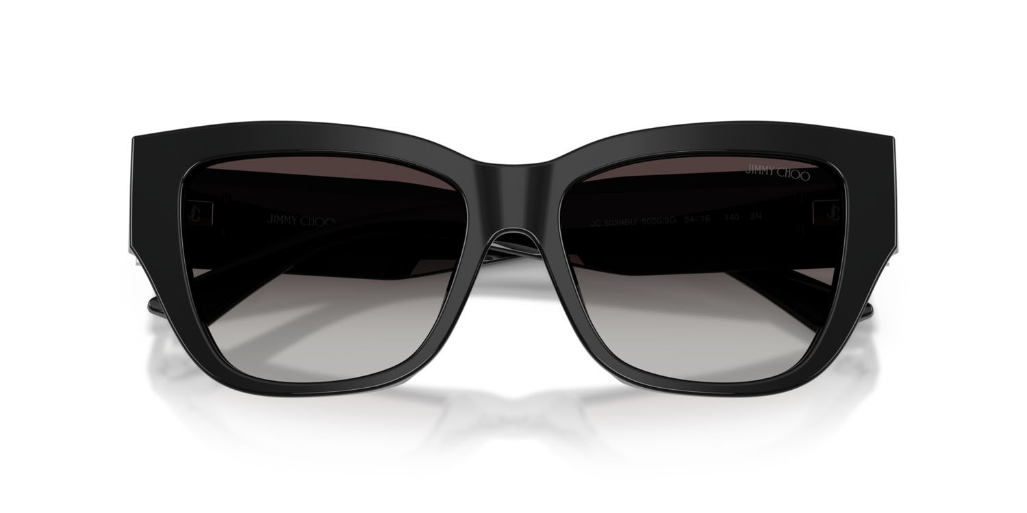 Occhiali da sole Jimmy Choo JC 5039BU (50008G) colore nero forma quadrato lenti grigio sfumato
