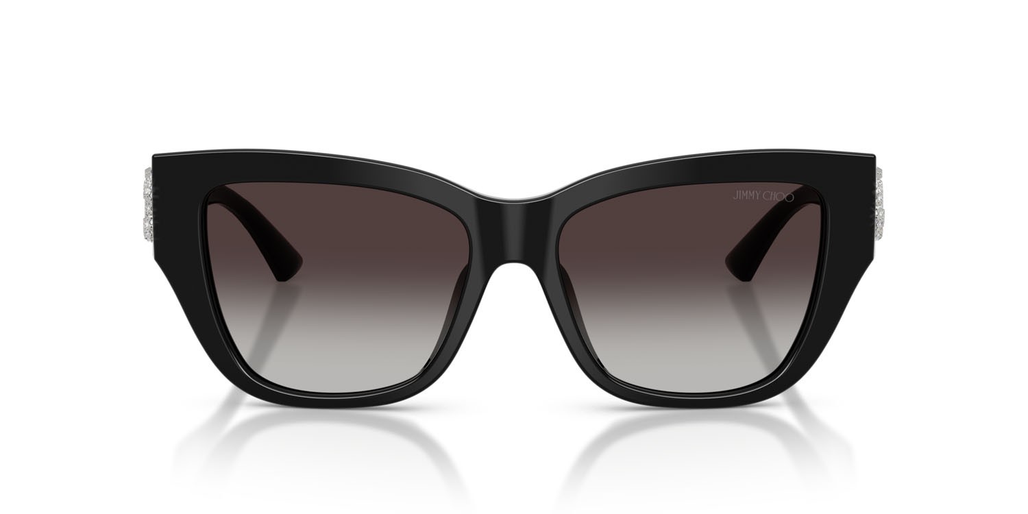 Occhiali da sole Jimmy Choo JC 5039BU (50008G) colore nero forma quadrato lenti grigio sfumato