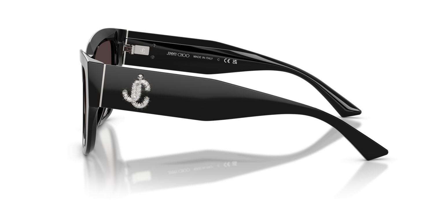 Occhiali da sole Jimmy Choo JC 5039BU (50008G) colore nero forma quadrato lenti grigio sfumato