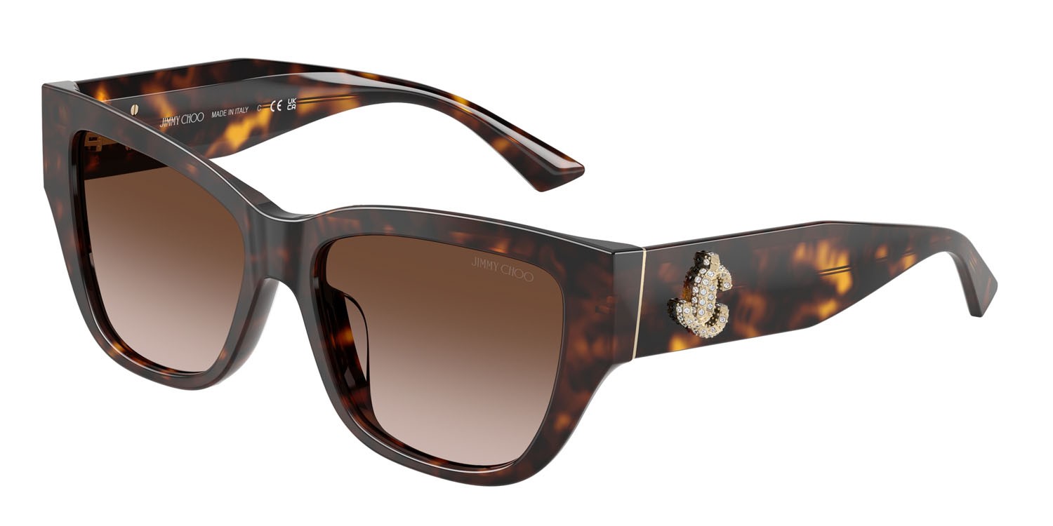 Occhiali da sole Jimmy Choo JC 5039BU (500213) colore havana forma quadrato lenti marrone sfumato