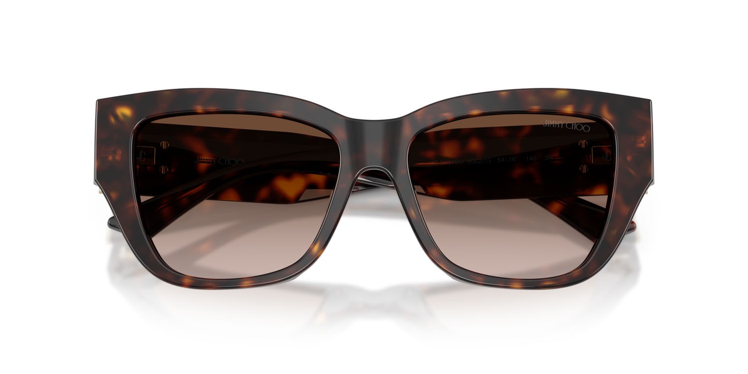 Occhiali da sole Jimmy Choo JC 5039BU (500213) colore havana forma quadrato lenti marrone sfumato