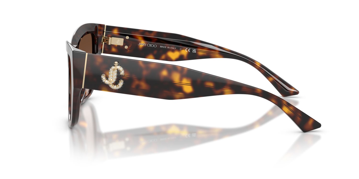 Occhiali da sole Jimmy Choo JC 5039BU (500213) colore havana forma quadrato lenti marrone sfumato