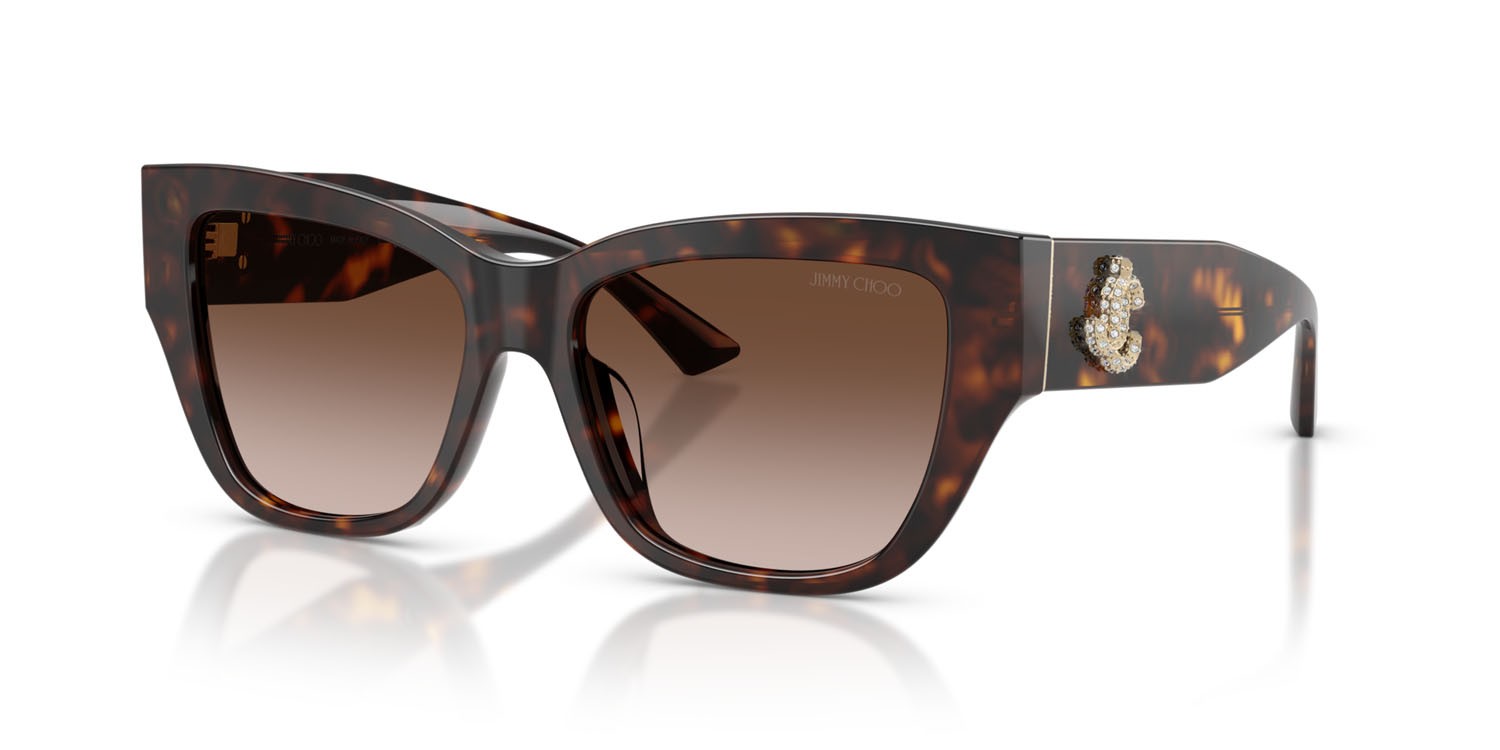 Occhiali da sole Jimmy Choo JC 5039BU (500213) colore havana forma quadrato lenti marrone sfumato