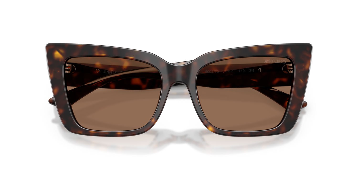 Occhiali da sole Jimmy Choo JC 5041 (500273) colore havana forma farfalla lenti marrone scuro