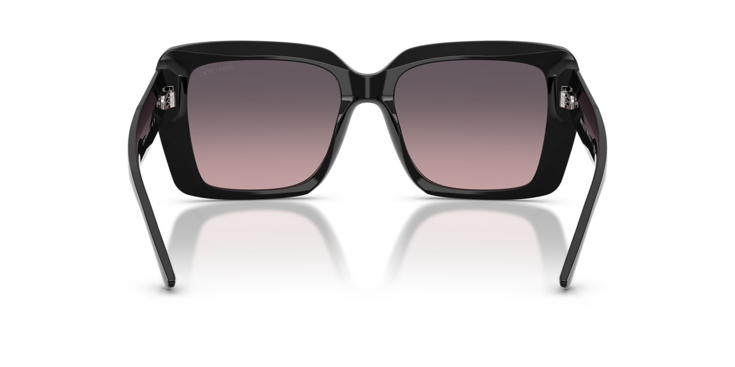 Occhiali da sole Jimmy Choo JC 5042 (500046) colore nero forma quadrato lenti rosa sfumato grigio