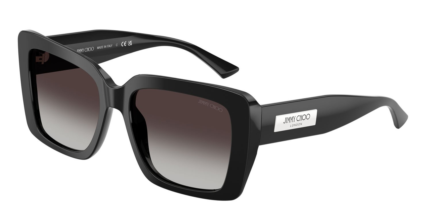 Occhiali da sole Jimmy Choo JC 5042 (50008G) colore nero forma quadrato lenti sfumato grigio