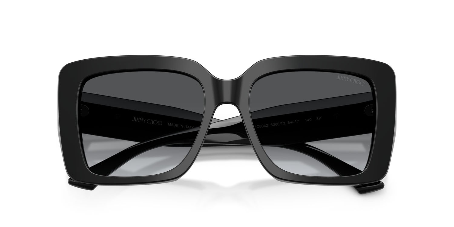 Occhiali da sole Jimmy Choo JC 5042 (5000T3) colore nero forma quadrato lenti polar gradient gray