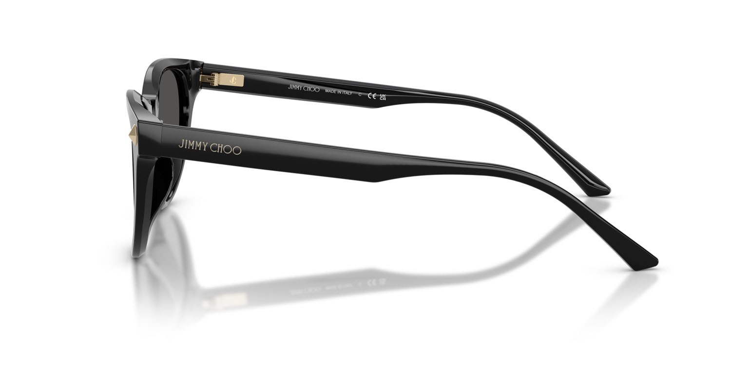 Occhiali da sole Jimmy Choo JC 5043D (500087) colore nero forma pantos lenti grigio scuro