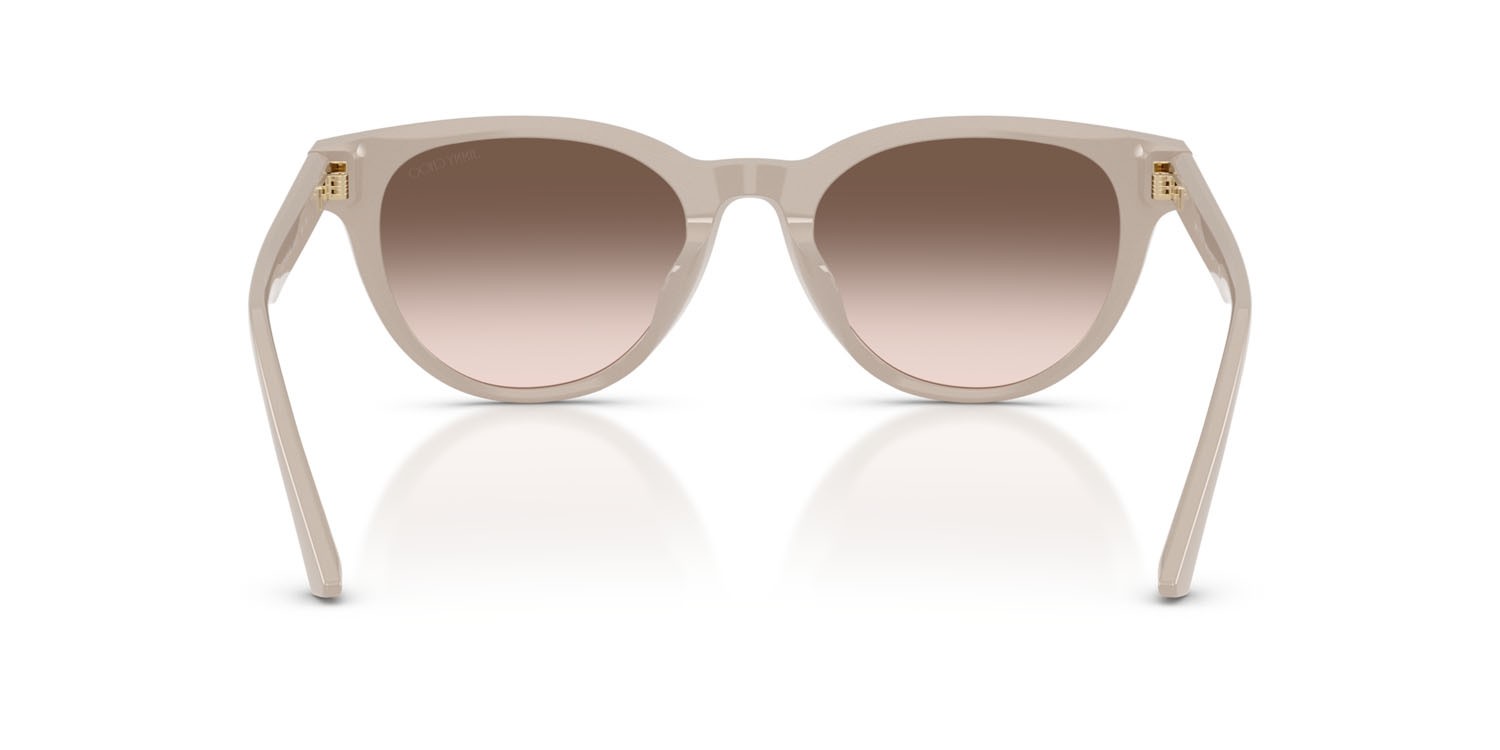 Occhiali da sole Jimmy Choo JC 5043D (50333B) colore grigio talpa forma pantos lenti rosa sfumato grigio scuro