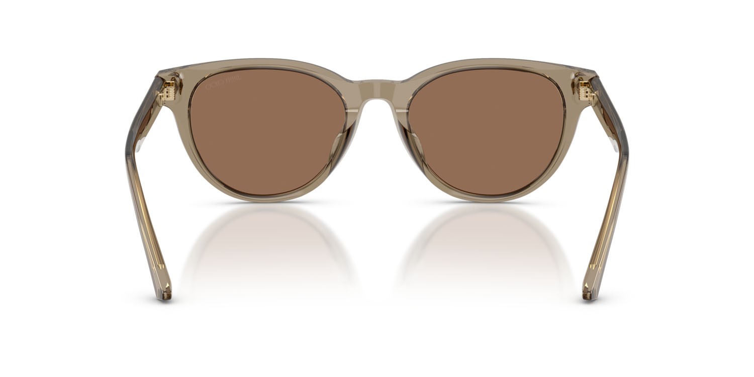 Occhiali da sole Jimmy Choo JC 5043D (505173) colore marrone trasparente forma pantos lenti marrone scuro