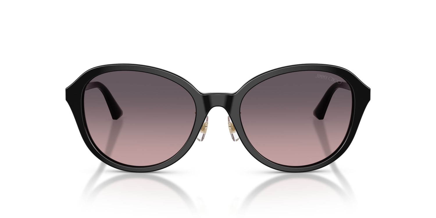 Occhiali da sole Jimmy Choo JC 5044D (500046) colore nero forma pantos lenti rosa sfumato grigio