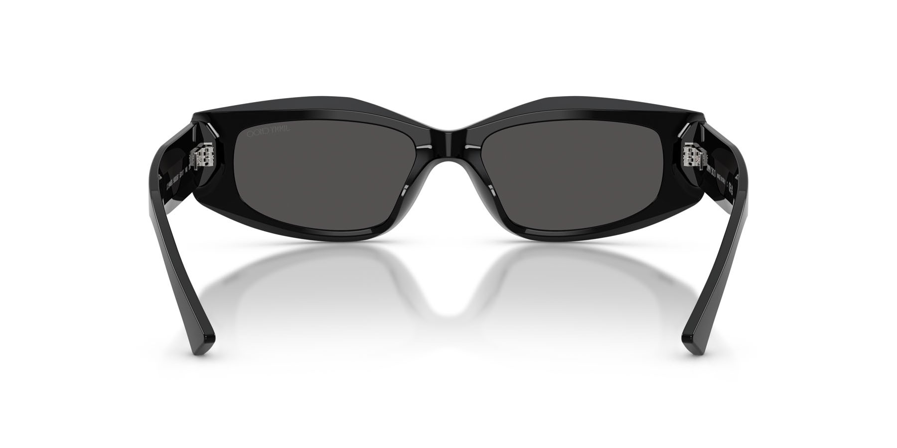 Occhiali da sole Jimmy Choo JC 5046BU (500087) colore nero forma irregolare lenti grigio scuro