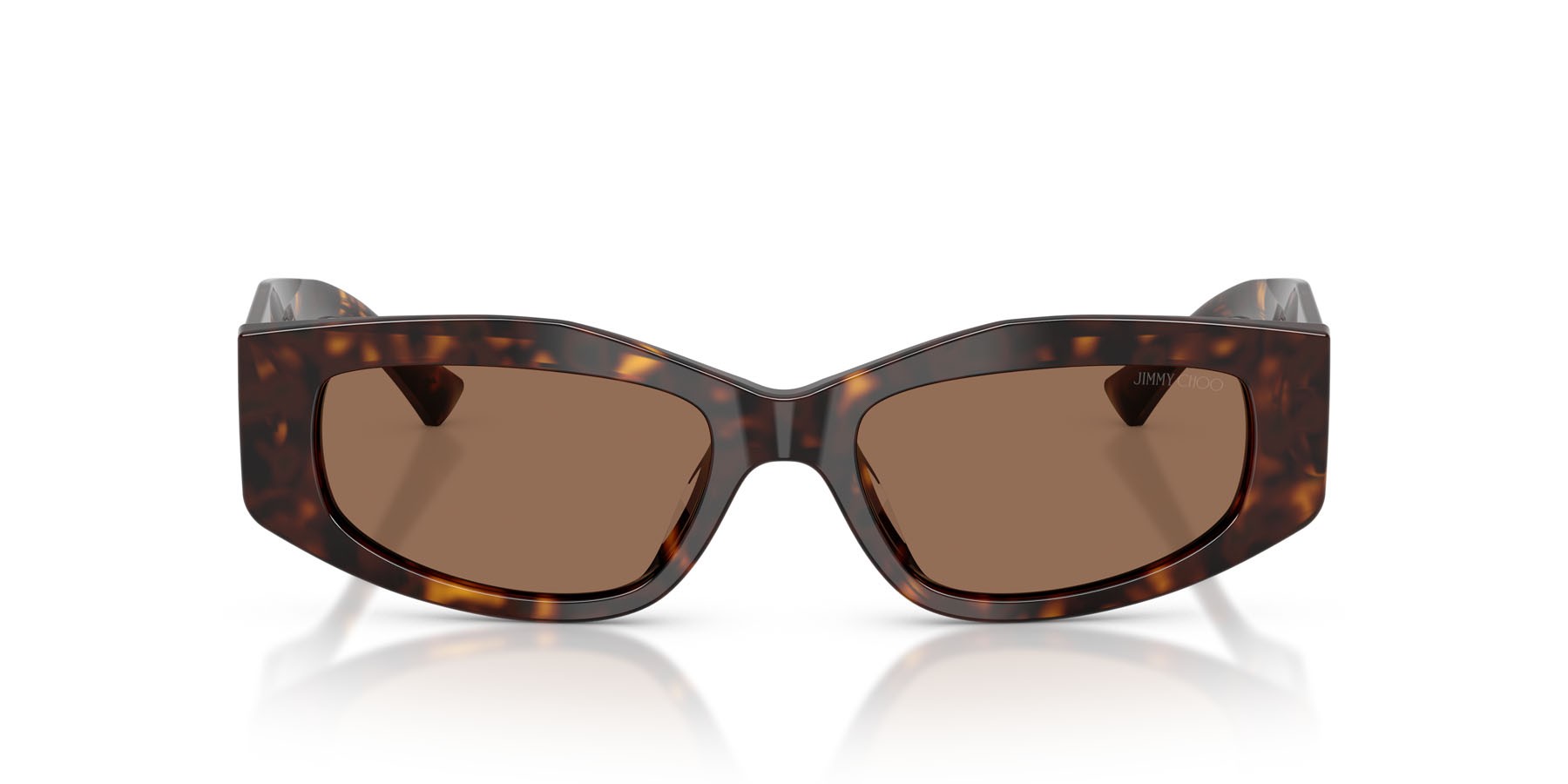 Sunglasses Jimmy Choo JC 5046BU (500273) color havana shape irregular lenses marrone scuro