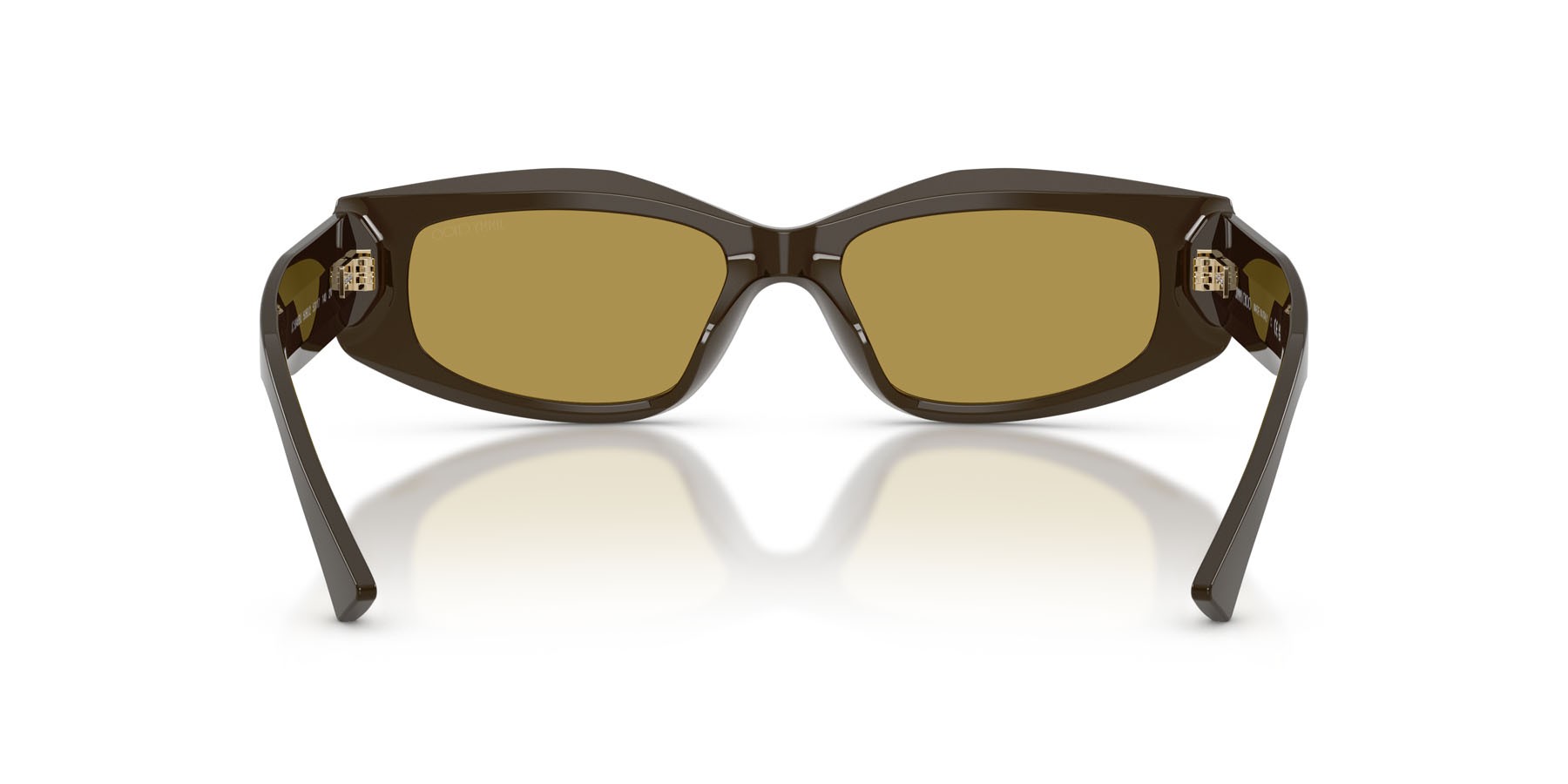 Occhiali da sole Jimmy Choo JC 5046BU (5060/2) colore verde cappero forma irregolare lenti verde