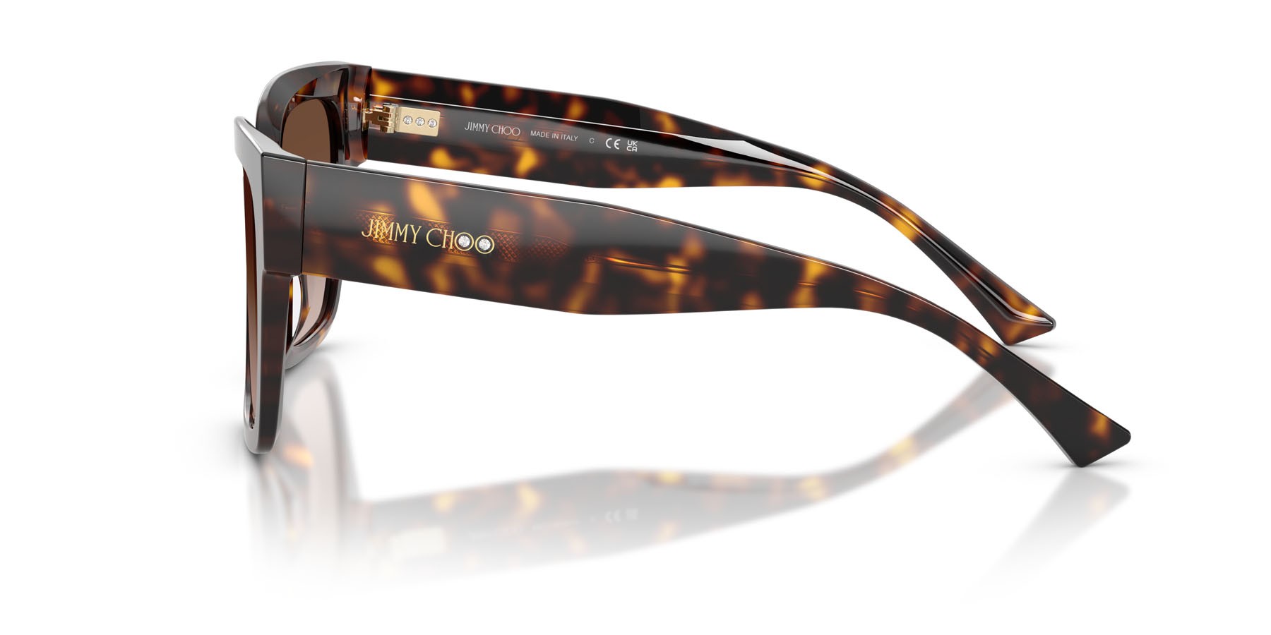Sunglasses Jimmy Choo JC 5047B (500213) color havana shape square lenses marrone sfumato
