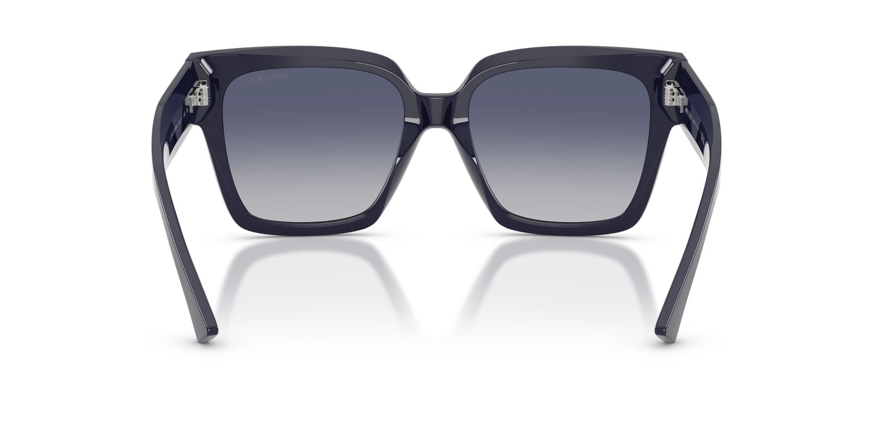 Occhiali da sole Jimmy Choo JC 5047B (50164L) colore blu navy forma quadrato lenti grigio chiaro sfumato blu scuro