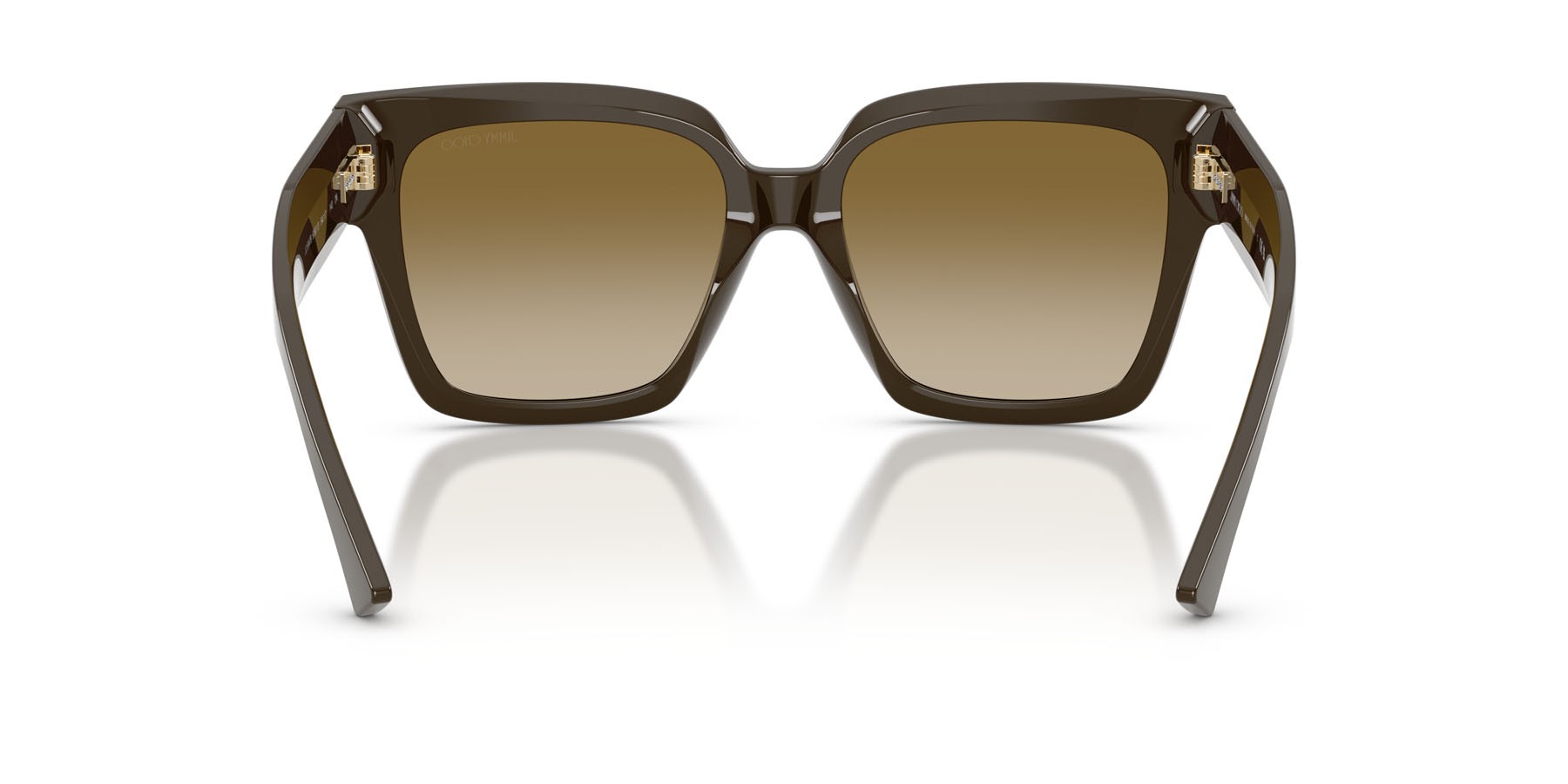 Occhiali da sole Jimmy Choo JC 5047B (506013) colore verde cappero forma quadrato lenti marrone sfumato