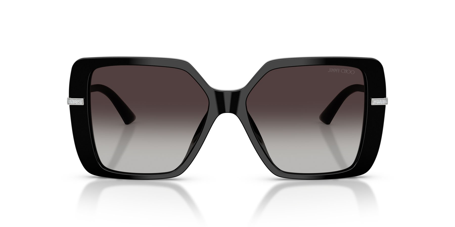 Occhiali da sole Jimmy Choo JC 5048JU (50008G) colore nero forma quadrato lenti grigio sfumato
