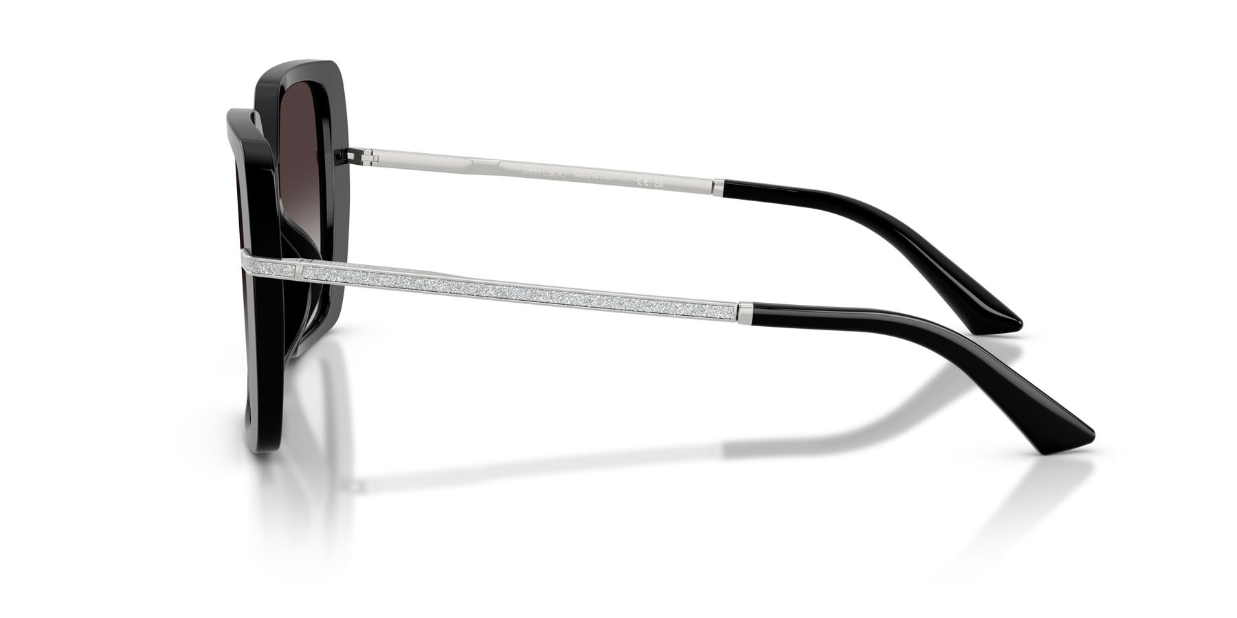 Occhiali da sole Jimmy Choo JC 5048JU (50008G) colore nero forma quadrato lenti grigio sfumato