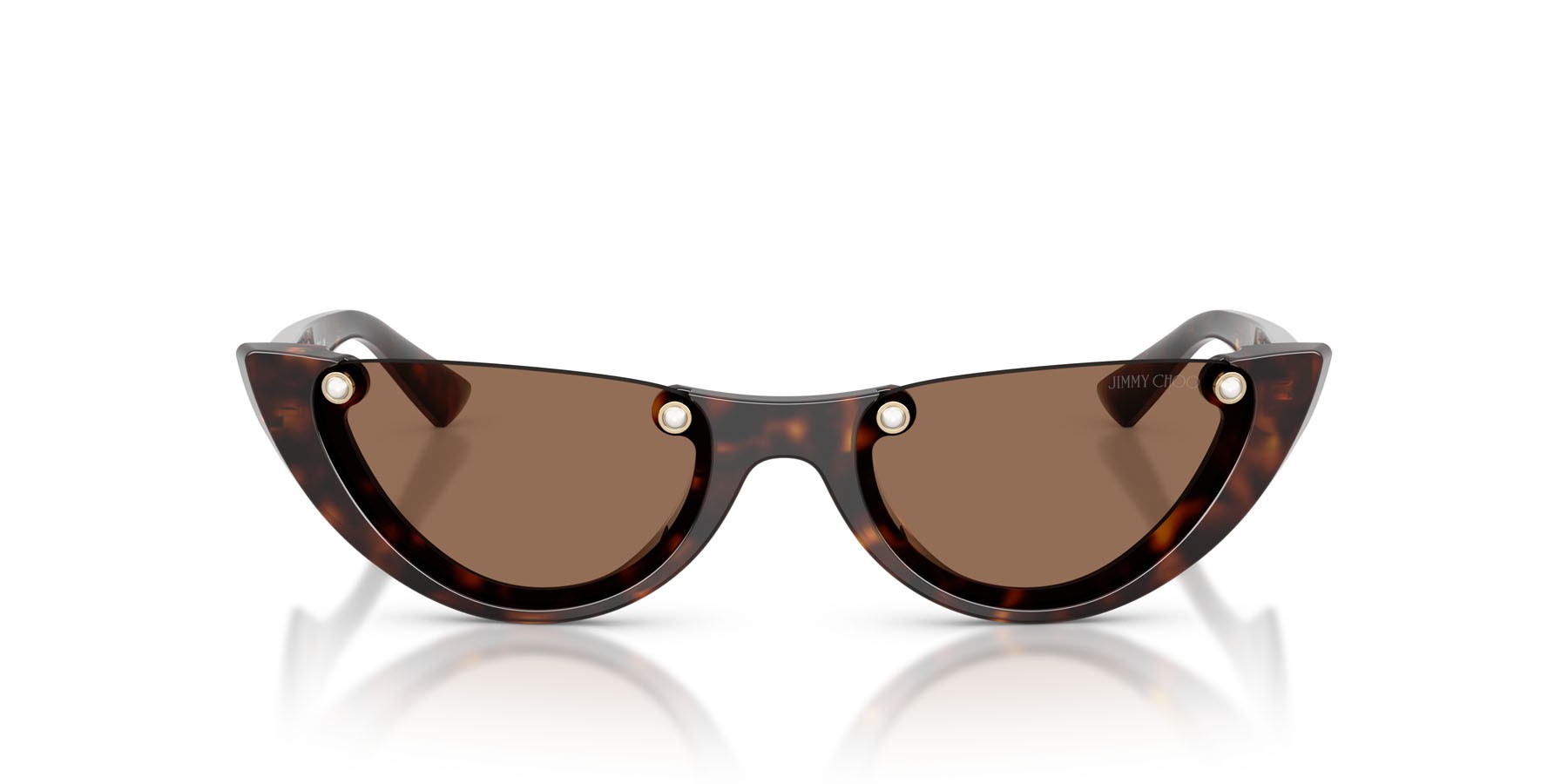 Occhiali da sole Jimmy Choo JC 5049HU (500273) colore havana forma ovale lenti marrone scuro