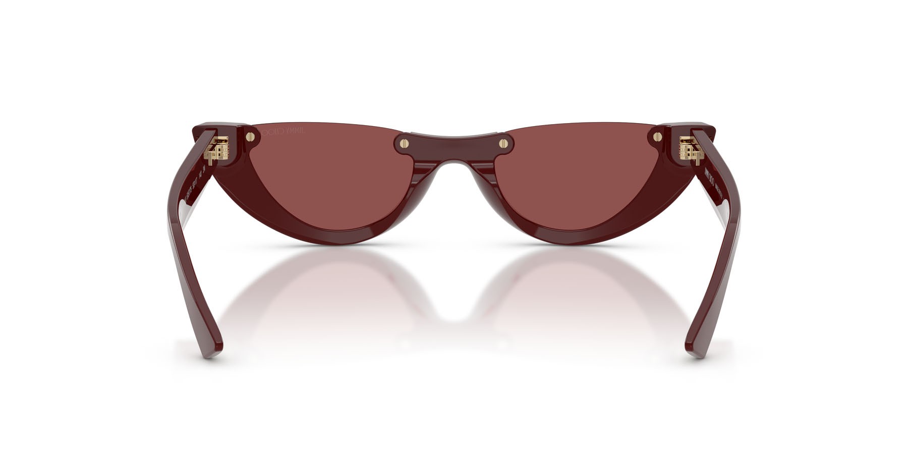 Occhiali da sole Jimmy Choo JC 5049HU (505775) colore mirtillo rosso forma ovale lenti violetto scuro