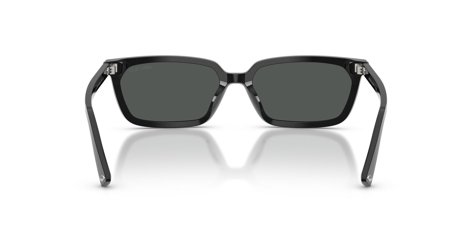 Occhiali da sole Jimmy Choo JC 5050U (500087) colore nero forma rettangolare lenti grigio scuro