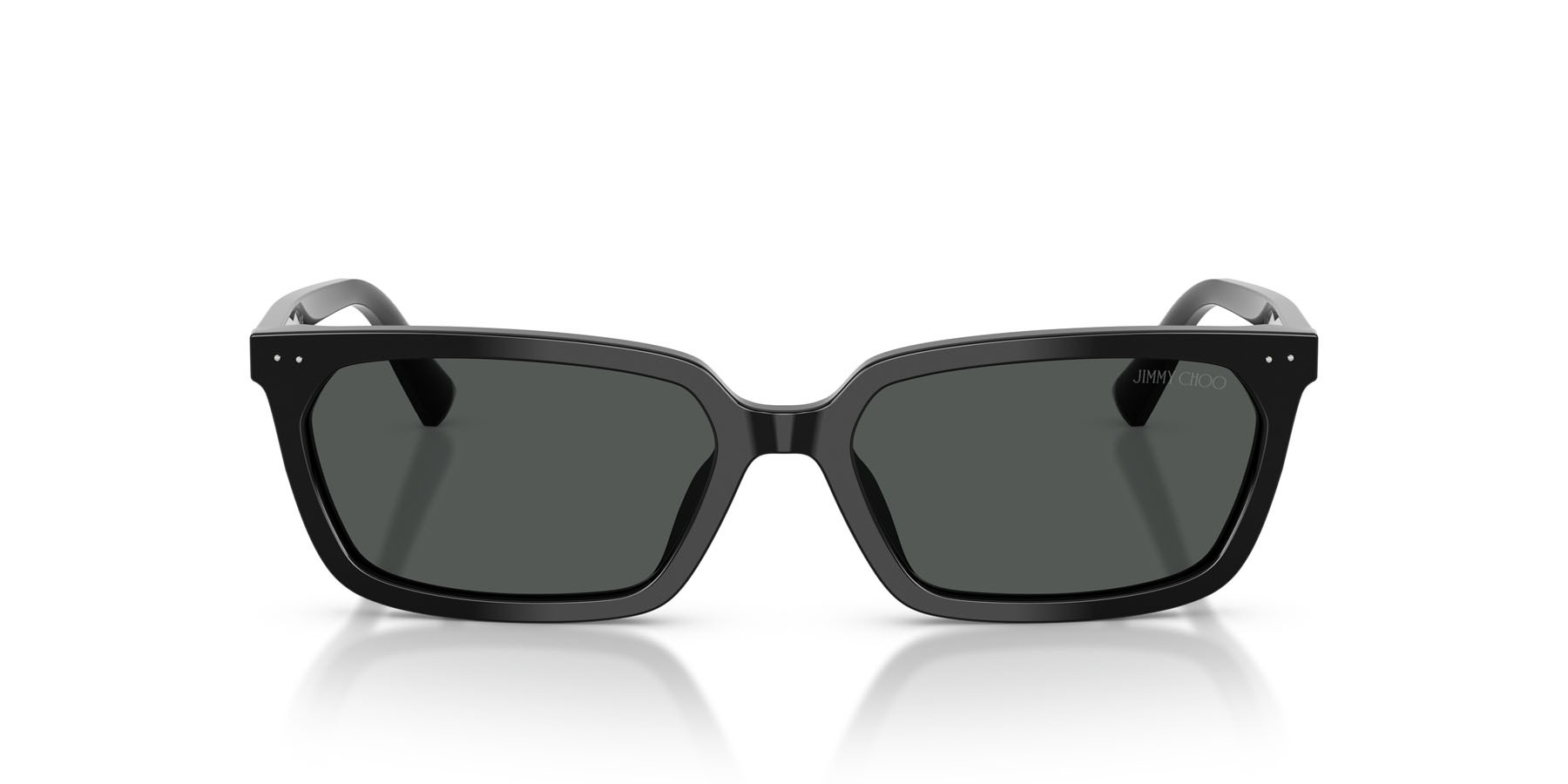 Occhiali da sole Jimmy Choo JC 5050U (500087) colore nero forma rettangolare lenti grigio scuro