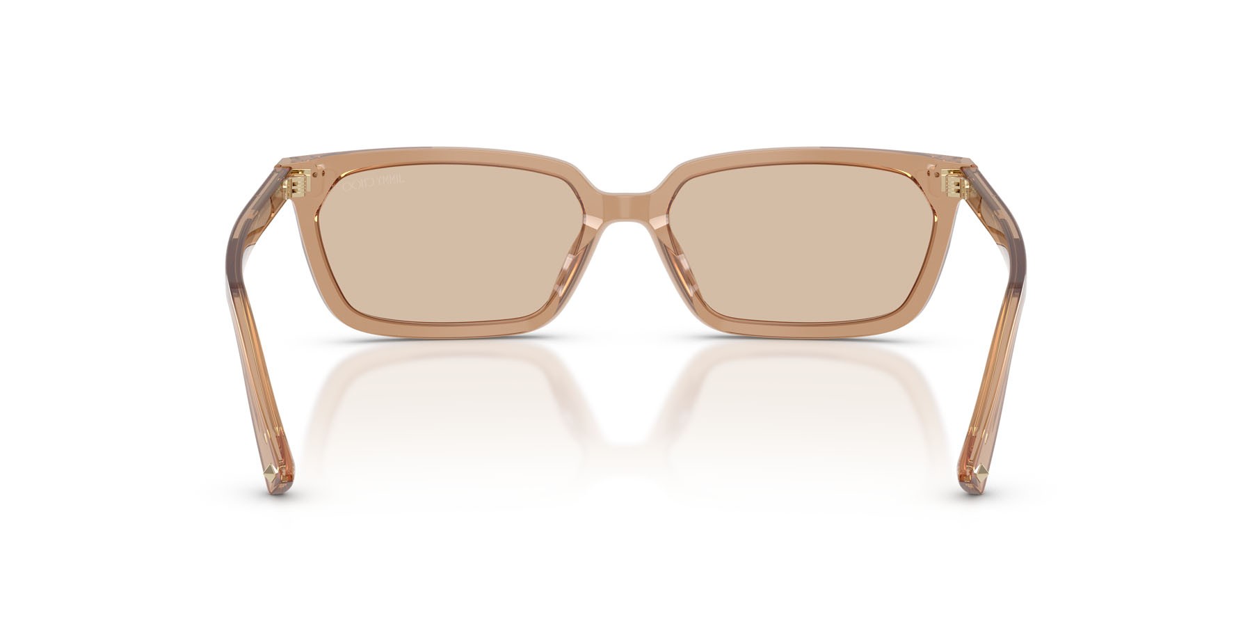 Occhiali da sole Jimmy Choo JC 5050U (507693) colore tan trasparente forma rettangolare lenti marrone chiaro